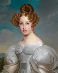 Portret van Elise Dorothea Friederike, Freifrau von Schaezler, geb. Freifrau von Süsskind (1810–1831)